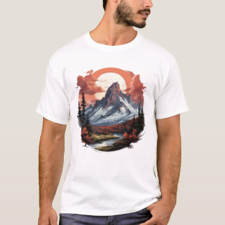 T-shirt Mountain Serenity - Embrassez l'aventure