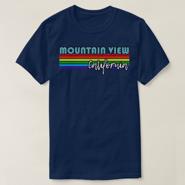 T-shirt Mountain View California Pride Mountain View LGBT (Design devant)