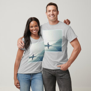 T-shirt Mountain Zen Conception pacifique de méditation