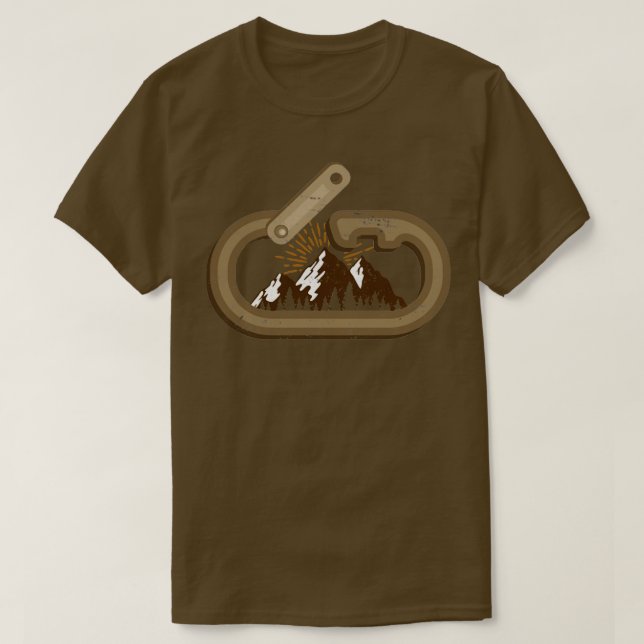 T-shirt Mountaineering Gift Outdoor Climbing (Design devant)
