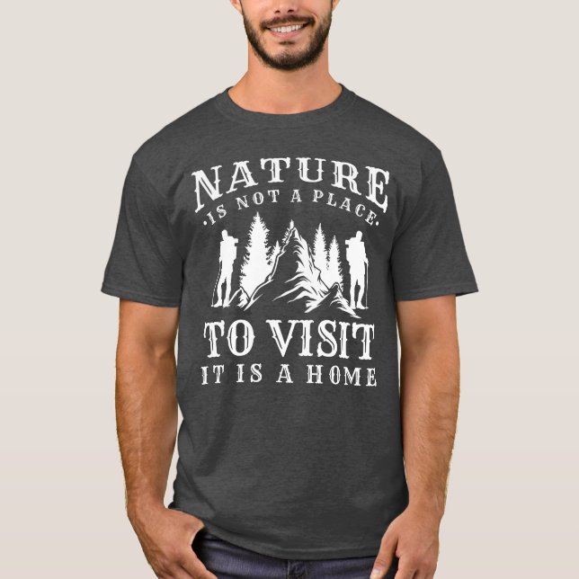 T-shirt Mountaineering Rocks Sport Climbing Mountains funn (Devant)