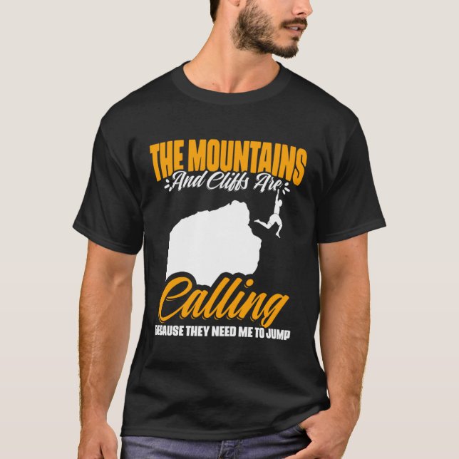 T-shirt Mountains Are Cliffs  Cliff Diving Extreme Cliff D (Devant)