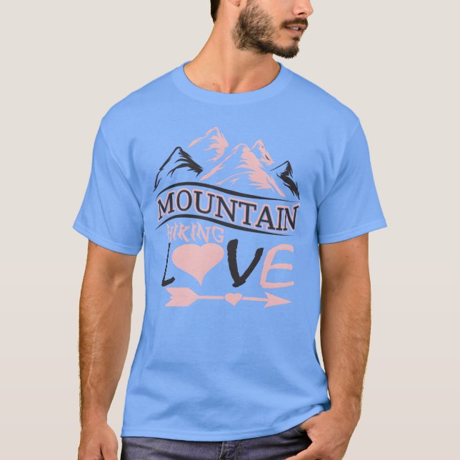 T-shirt Mountains Hiking Mountaineering Sports Love Alps f (Devant)