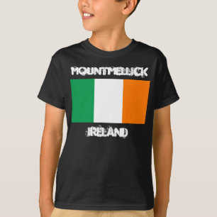 T-shirt Mountmellick, Irlande avec drapeau irlandais Enfan