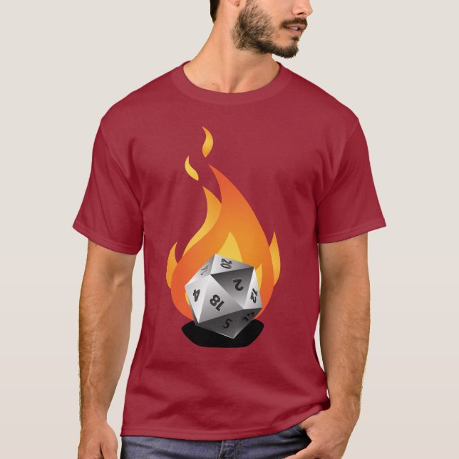 T-shirt Mourez dans un feu (D.I.A.F) (Devant)