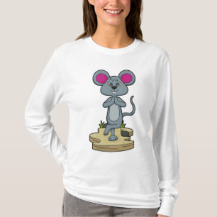 T-shirt Mouse at yoga