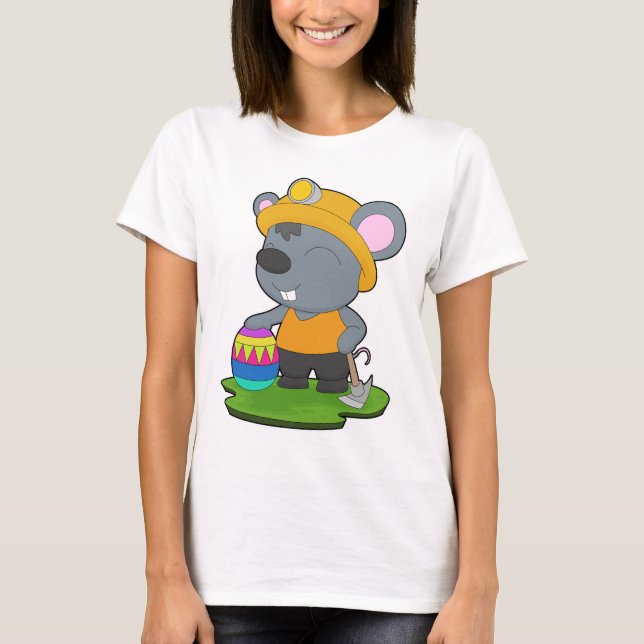 T-shirt Mouse Easter Mining (Devant)