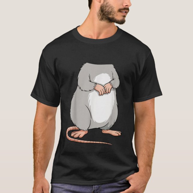 T-shirt Mouse Rat Shirt Adult Kids Men Women Body Mouse Ra (Devant)