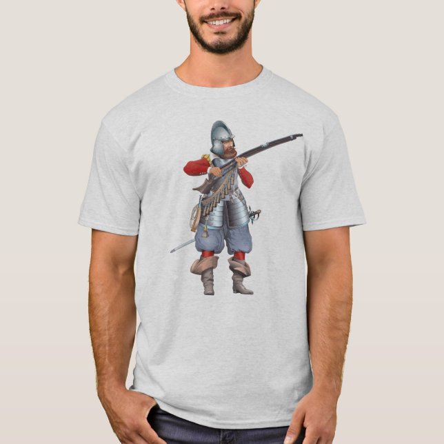 T-shirt Mousquetaire du 17ème siècle (Devant)