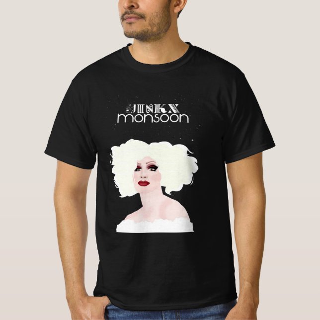 T-shirt Mousson Jinkx noir et blanc (Devant)