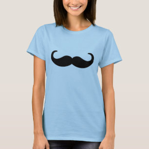 T-shirt moustache
