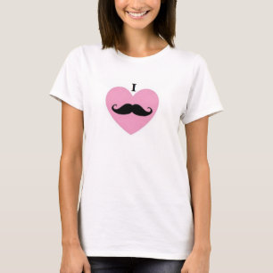 T-shirt moustache