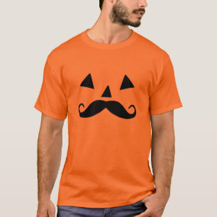 T-shirt Moustache citrouille