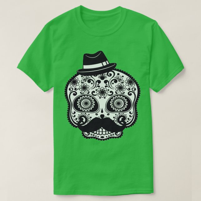 T-shirt Moustache crâne (Design devant)
