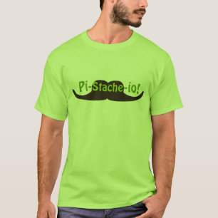 T-shirt Moustache de la pistache Pi-stache-E/S