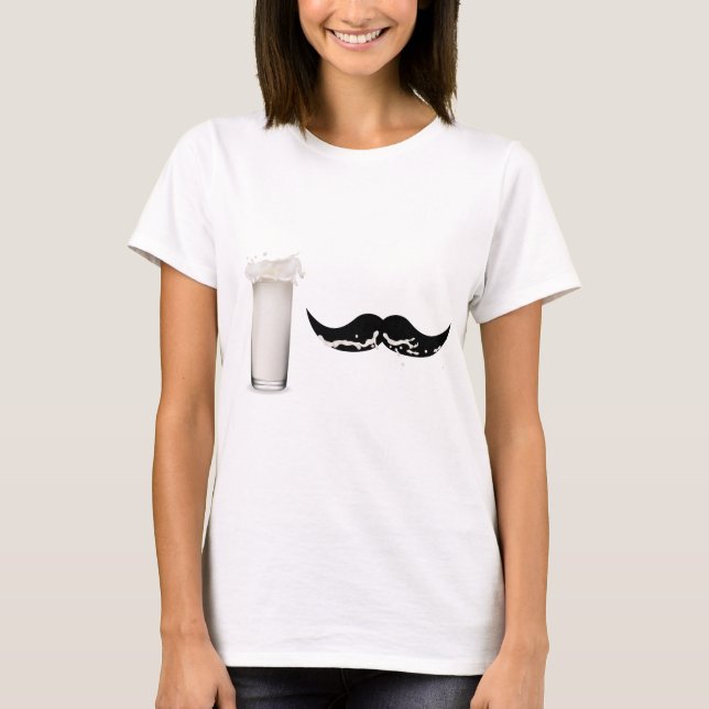 T-shirt Moustache de lait (Devant)