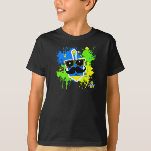 T-shirt Moustache Dreidel - chemise foncée
