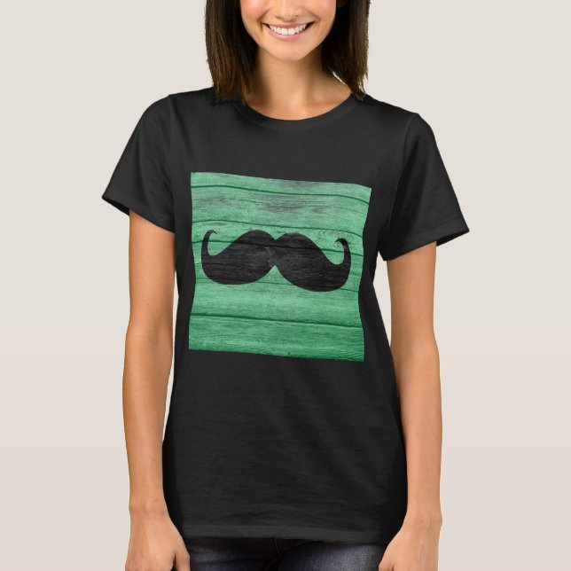 T-shirt Moustache Drôle Vintage #15 (Devant)