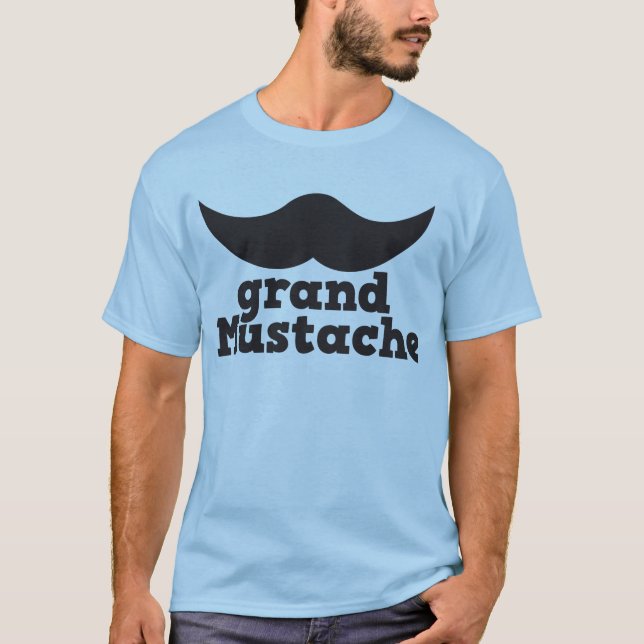 T-shirt Moustache grande (Devant)