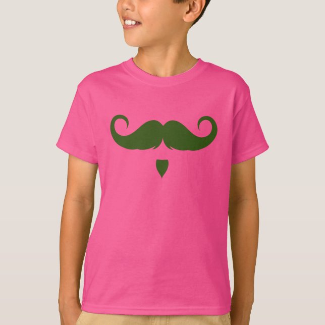 T-shirt Moustache guidon personnalisable (Devant)