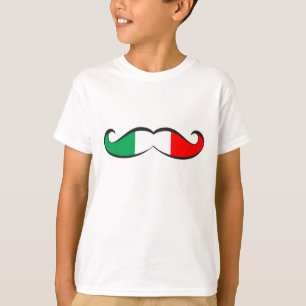 T-shirt Moustache italienne de drapeau