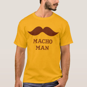T-shirt Moustache macho drôle d'homme
