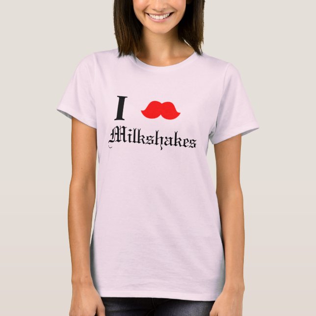 T-shirt Moustache Milkshakes (Devant)