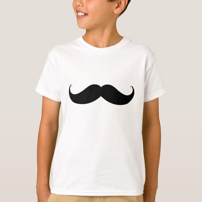 T-shirt Moustache/moustache de guidon (Devant)
