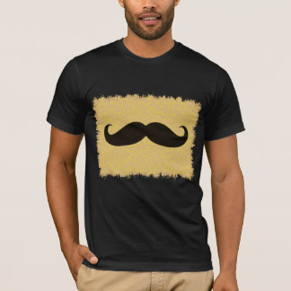 T-shirt Moustache noire sur peau de léopard