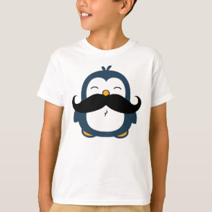 T-shirt Moustache Penguin