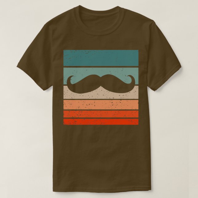 T-shirt Moustache style rétro Vintage 24 (Design devant)