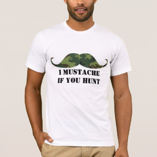 T-shirt Moustache verte de Camo - moustache d'I si vous