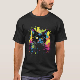 T-shirt Moustaches Artistiques Dessin De Chat Urbain Stree