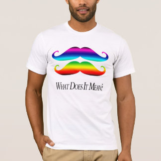 T-shirt Moustaches de Double-Arc-en-ciel