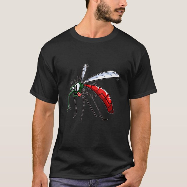 T-shirt Moustique mignon Grimacing (Devant)