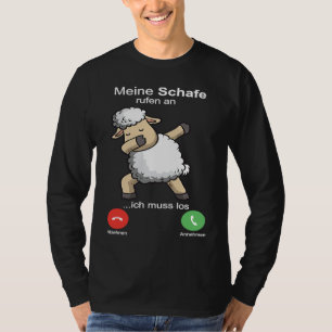T-shirt Mouton appelle l'agriculteur, berger, mouton, agri