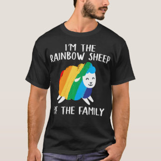 T-shirt Mouton Arc-en-ciel Fierté Tardive Lesbienne Gay Cs