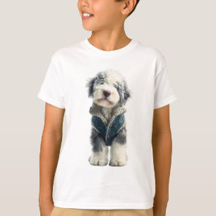 T-shirt Mouton Chien en Pull Gilet Enfants