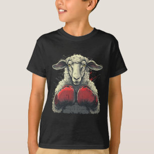 T-shirt Mouton de boxe Gants de boxe Mouton de kickboxing