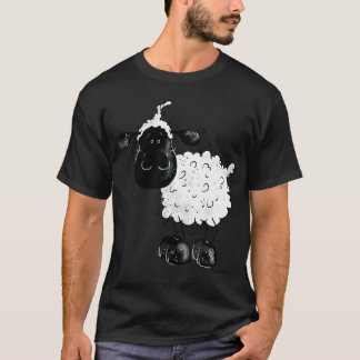 T-shirt Mouton de dessin animé drôle mignon laineux animal