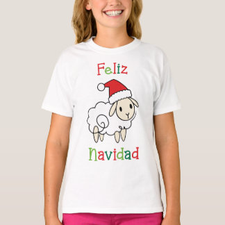 T-shirt Mouton de Noël mignon – Feliz Navidad 