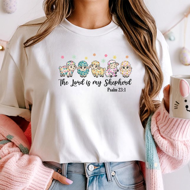 T-shirt Mouton floral de Pâques Chrétien (Créateur téléchargé)
