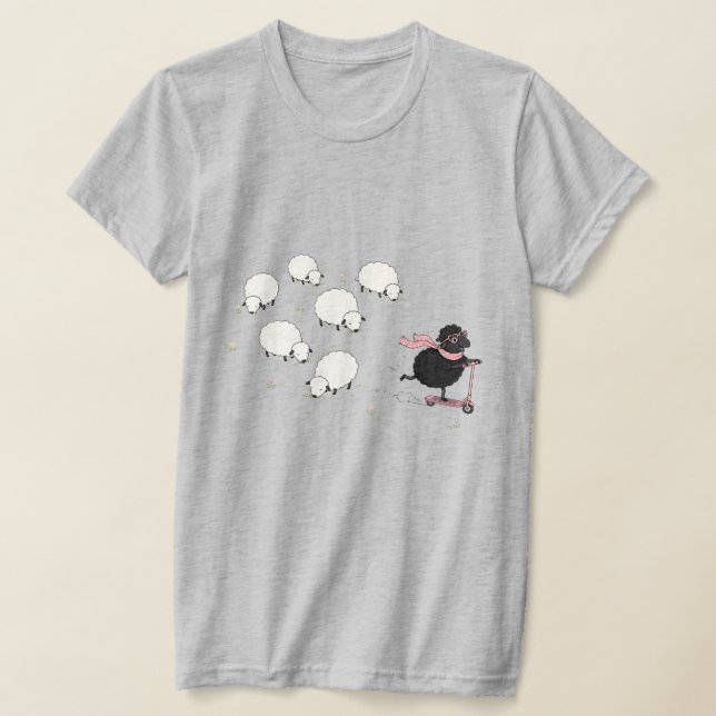 T-SHIRT MOUTON NOIR (Poser)