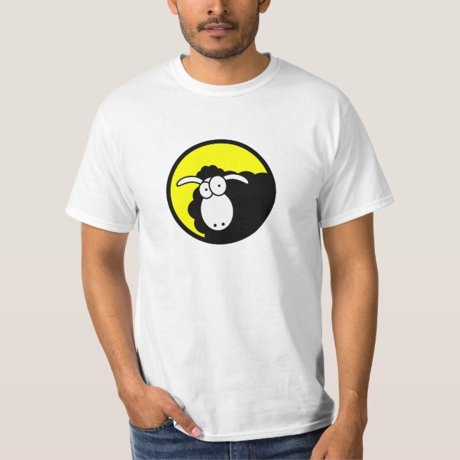 T-shirt mouton noir (Devant)
