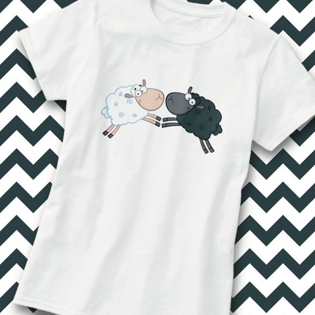 T-Shirt Mouton Noir Mouton Blanc (Créateur téléchargé)