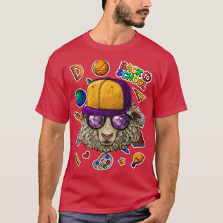 T-shirt Mouton Retour À L'École Premier Jour De L'École Fe
