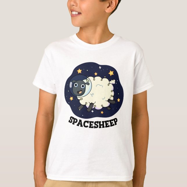 T-shirt Mouton spatial Blague drôle d'astronaute (Devant)