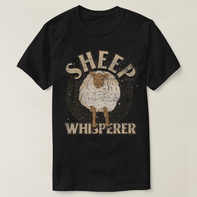 T-shirt Mouton Whisperer Agricole Amoureux des animaux Far (Design devant)