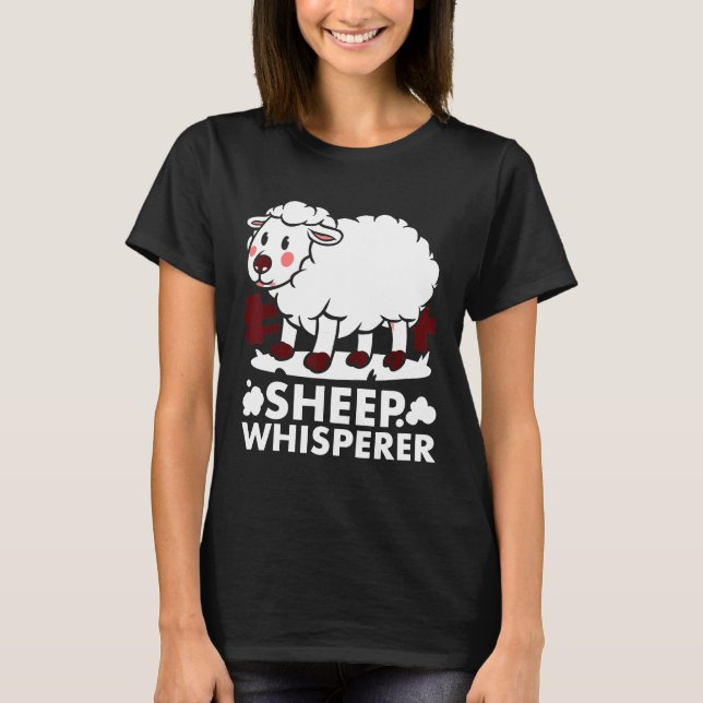 T-shirt Mouton Whisperer Lamb Lover Farm Vie Mignonne S (Devant)