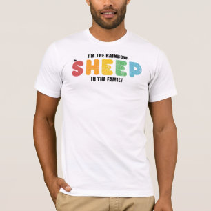 T-shirt Moutons Arc-En-Ciel Du Gay pride De Famille LGBT